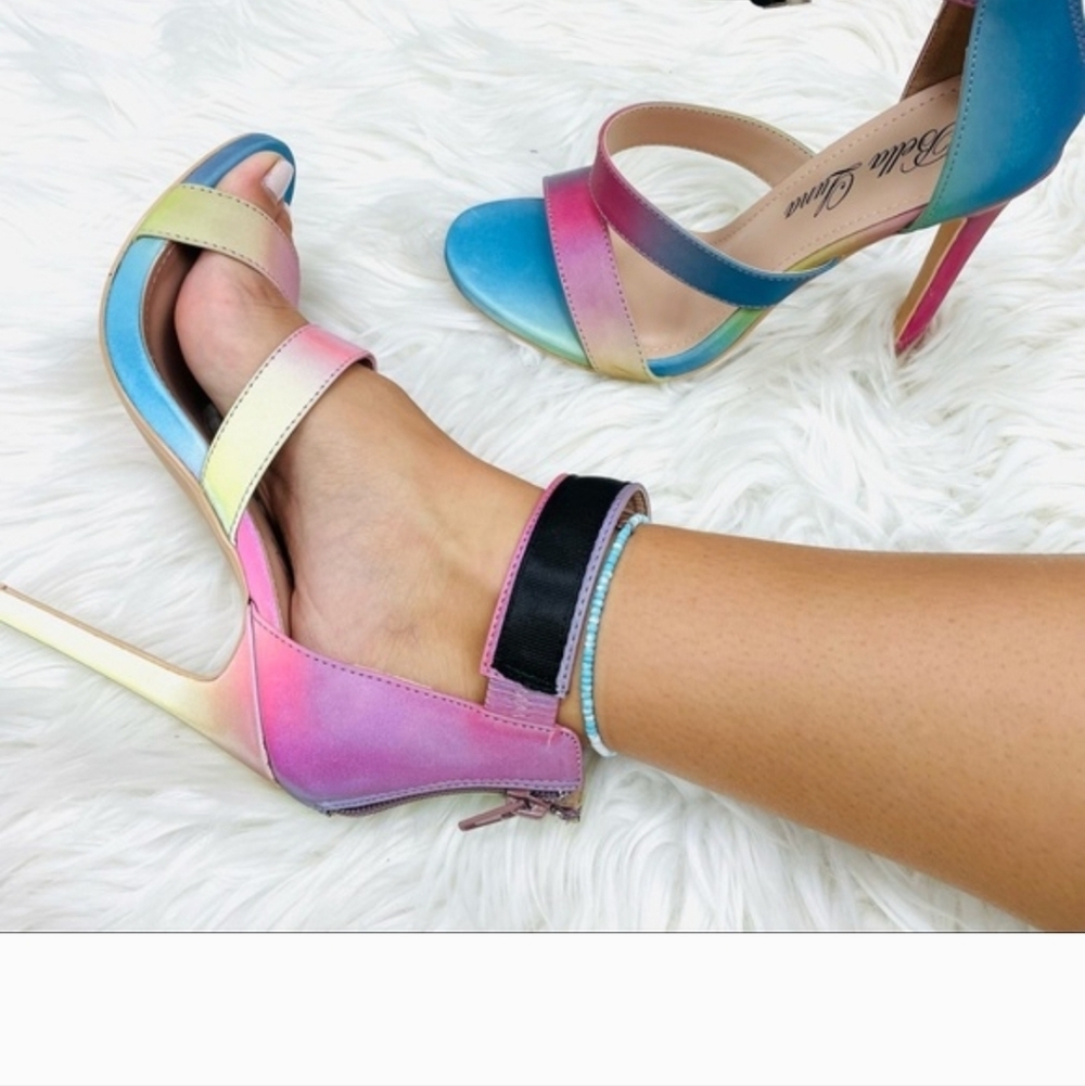 Colorful Gradient High Heels - Picture 6 of 10
